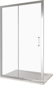 Душевое ограждение "" 1200 мм (для Г-образного или как дверь в нишу) проф.хром, прозрачн.стекло, БЕЗ поддона, БЕЗ боковой части ZZ Good Door LATTE ЛА00009