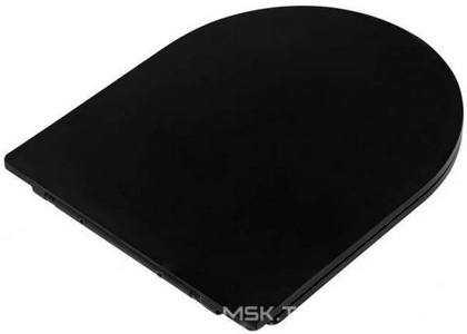 Сиденье для унитаза, с микролифтом, (цв.черный матовый), Colorato ZZ BelBagno colorato BB062SC-MB