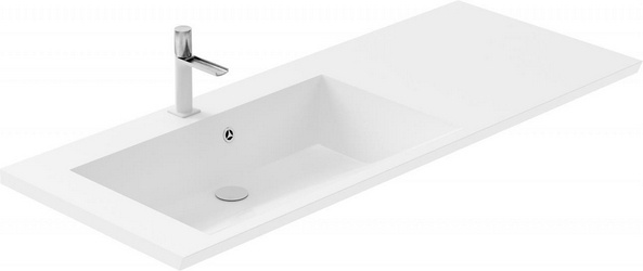 Раковина Цвет и Стиль Темпо 125 L| 125x16x50