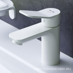 Смеситель для раковины Х-Joy, без д/к, цвет белый ZZ AMPM X-Joy F85A02133