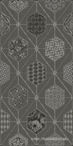 Декор Azori Devore Декор  gris geometria 31.5x63 587152001