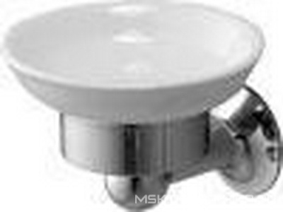 Мыльница настенная керамическая с держателем (цв. хром)  ZZ Devon & Devon New York NY101CR