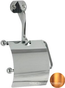 Держатель для т/б, с крышкой, (цв.бронза),  ZZ Kerasan Waldorf 7421 93