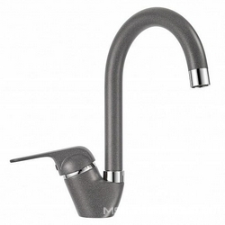 Смеситель Granula GR-1024 графит, для кухонной мойки| 15x27x25