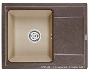 Мойка кухонная Granula Hibrid HI-65 эспрессо-песок| 50x65x20