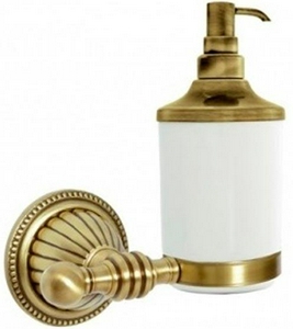 Дозатор жидкого мыла , подвесной, крепеж в комплекте, бронза ZZ Boheme Hermitage 10337