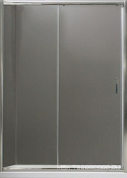 Дверь для душа, в нишу 1350хh1850мм, раздвижная, 1 дверь, 1 неподв.секция, правая/левая, (стекло прозрачн.5мм, фурн.цв.хром), Uno ZZ