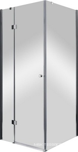 Душевой уголок 900x900x1950, квадратный, распаш. дверь, с неподв.стенкой (стекло прозр. 6мм, фурн/хром),  ZZ Cezares Verona VERONA-W-A-1-90-C-Cr
