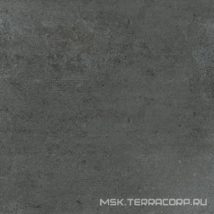 Керамогранит для пола и стены Zerde Concrete  anthracite 60x60 n159167