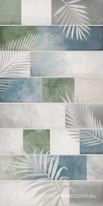 Керамическая плитка для стены Azori Bricks  leaf 31.5x63 00-00003250