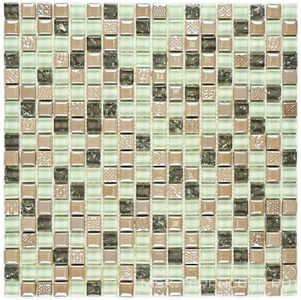 Мозаика Bonaparte Мозаика стеклянная с камнем Plaza  (15x15x8) ZZ 30x30