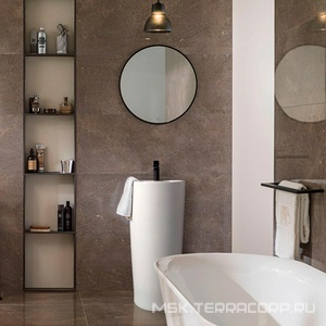 Раковина напольная 395х395х820мм, с отверстием для смесителя, с переливом, (керамика цв.белый), Vincea ZZ Vincea Раковины VBS-2P201