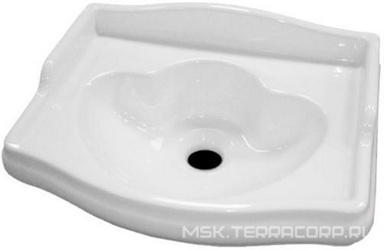 Раковина 41х32см, без отв.д/смесит., без перелива, (без крепл.), Retro ZZ