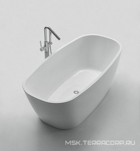 Ванна 1500x760x600мм, акрил, отдельностоящая,со сливом-переливом цв.хром в комплекте, BelBagno ZZ BelBagno Универсал BB72-1500