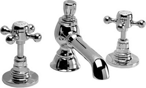 Смеситель для раковины на 3 отв. с д/к, (хром)  ZZ Devon & Devon Victorian IBV500CR