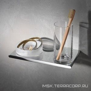 Стакан и чаша для мелочей, настенные, (хрусталь, держатель цв.хром),  ZZ Keuco Edition 400 11554 019000