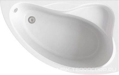 Акриловая ванна Bas Вектра 150 см R| 150x96x44