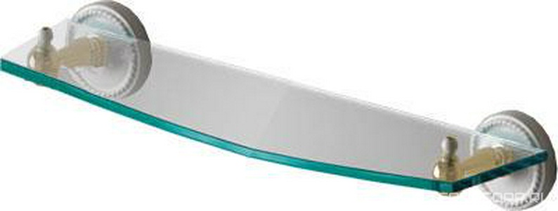 Полка стеклянная 60см, (керамика/латунь)  ZZ Devon & Devon Dorothy DOR410ОТ