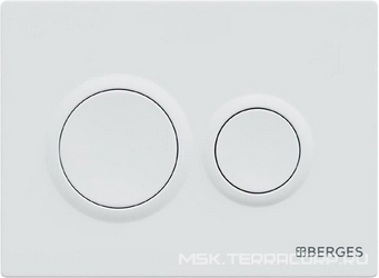 Клавиша NOVUM, для инсталляции двойной смыв, цв.белый, ZZ