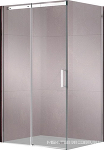 Душевой уголок 1100х800хh2000мм, прямоуг., правый/левый, (стекло прозрачное 8мм Easy Clean, фурн.цв.хром),  ZZ Vincea Dice VSR-4D8011CL