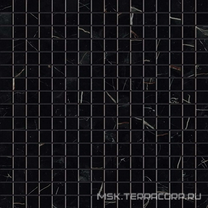 Керамогранит для пола и стены Atlas Concorde Italy Marvel Dream Marvel Black Atlantis  Mosaico Lappato   30x30 AOVB