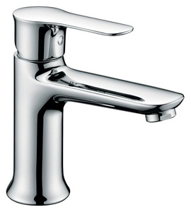 Смеситель для раковины, h132мм, без д/к, (цв.хром),  ZZ BelBagno Reno REN-LVM25-CRM