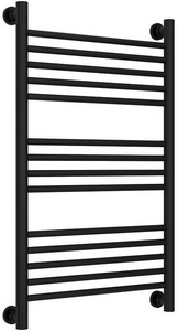 Полотенцесушитель "+" 800*500 мм + прямая перекладина, подключ. 3/4, комплектующие в комплекте, цв.черный матовый ZZ Сунержа Богема 31-0220-8050
