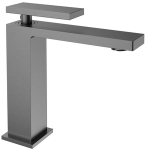 Смеситель для раковины, без д/к, (цв.вороненая сталь),  ZZ Vincea Dice VBF-2DS1GM