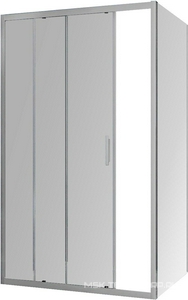 Душевой уголок 1200х800хh1900мм, прямоуг., правый/левый, (стекло прозрачное 6мм, фурн.цв.,вороненая сталь),  ZZ Vincea Alpha VSR-3AL8012CLGM