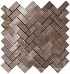 S.O. Black Agate Herringbone Mosaic / С.О. Блэк Агате Хэрринбоун Мозаика