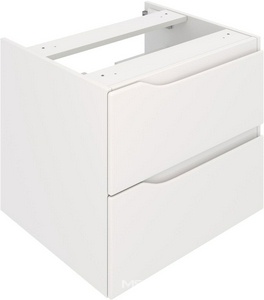 Тумба подвесная 60 см, 2 выдвижных ящика, без столешницы и раковины (любая накладная), цвет белый Aqua de Marco Nordic 2060CNOR\H\R