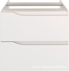 Тумба подвесная 60 см, 2 выдвижных ящика, без столешницы и раковины (любая накладная), цвет белый Aqua de Marco Nordic 2060CNOR\H\R