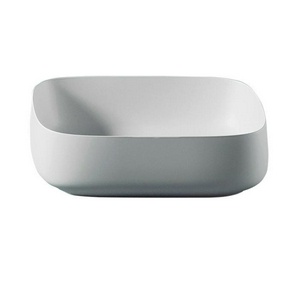 Раковина накладная на столешницу, прямоугольная 56х41хh15,5см, без отв.д/смесит., без перелива, (цв. белый),  ZZ ArtСeram Cognac Quadro COL009 01; 00