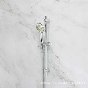 Душевой набор  (1 ф-ция d 110 мм, штанга 700, шланг 1 750 мм., крепления в компл ), цв. хром AMPM Gem F0190000