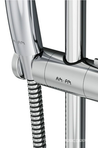 Душевой набор  (1 ф-ция d 110 мм, штанга 700, шланг 1 750 мм., крепления в компл ), цв. хром AMPM Gem F0190000