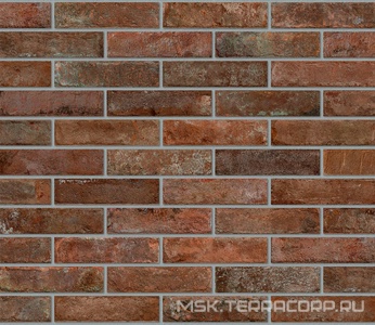 Керамогранит для стены Dado Ceramica Brickone  Rosso Berlino7,4x31 BKN004