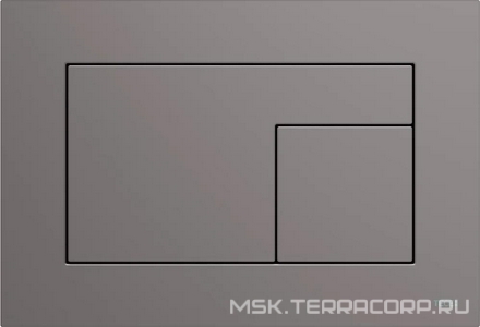 Панель смыва с двумя клавишами, для застеного модуля д/унитаза, (цв.антрацит), Grigio Londra  ZZ Tece TECEvelvet 9240731