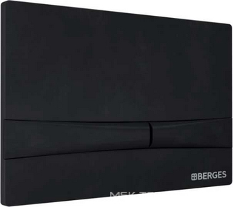 Клавиша для инсталляции, двухрежимная, цв. Soft Touch матовый черный ZZ Berges Novum 040055