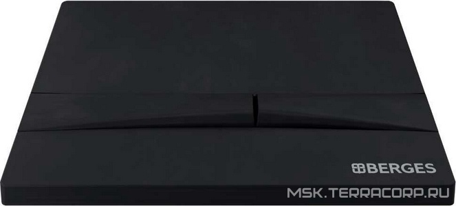 Клавиша для инсталляции, двухрежимная, цв. Soft Touch матовый черный ZZ Berges Novum 040055