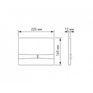 Клавиша для инсталляции, двухрежимная, цв. Soft Touch матовый черный ZZ Berges Novum 040055