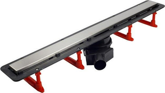 Дренажн.канал 850мм, готов.компл, сифон d50 вых.вбок,48л/мин, затвор(сухой/гидро), мин h монтаж 62мм, 2х стор.вставка цв.матов хром/под плитку, CFL Pestan Confluo Frameless Line 13701233-New