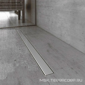 Душевой трап Berges B1 Keramik 700 нержавеющая сталь, решетка  хром глянец, S-сифон боковой ZZ Berges Универсал 091118