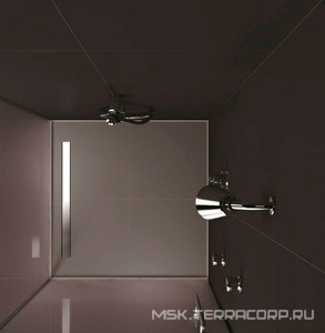 Душевой трап Berges B1 Keramik 700 нержавеющая сталь, решетка  хром глянец, S-сифон боковой ZZ Berges Универсал 091118