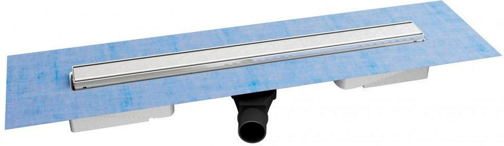 Душевой трап Berges B1 Keramik 700 нержавеющая сталь, решетка  хром глянец, S-сифон боковой ZZ Berges Универсал 091118