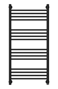 Полотенцесушитель "+" 1000x500 мм, прямой, подключ. 3/4, комплектующие в комплекте, цв.черный матовый ZZ Сунержа Богема 31-0220-1050