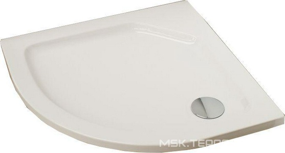 Душевой поддон  90*90 см, полукруг., акриловый, БЕЗ сифона, для уголков Gala, Umbra, белый SanycCes Practic PL6139090S / corner