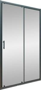 Душевая дверь 110 см раздвижная, стекло-прозрачное, профиль-черный, Easy Clean ZZ Veconi VN VN72-110-01-C4 (VN72-110-01-19C4)