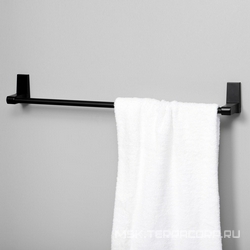Держатель полотенец одинарный , цв.черный ZZ Wasserkraft Abens K-3230