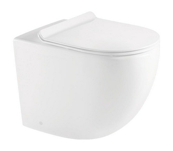 Чаша унитаза 615x395x840мм, безободковая, пристенная, P-trap  ZZ BelBagno Sfera-R BB2141CPR