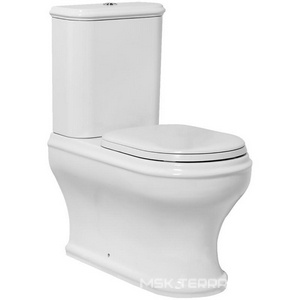 Чаша напольного унитаза, 69х40см, без бачка и сиденья, крепёж к полу в компл.,  ZZ Azzurra Charme CHVCMP000000BI/(CHA100/MBP bi)